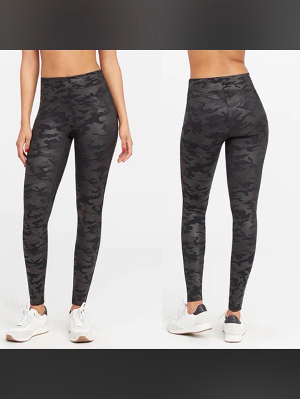 SPANX Black Camo High-Rise Leggings